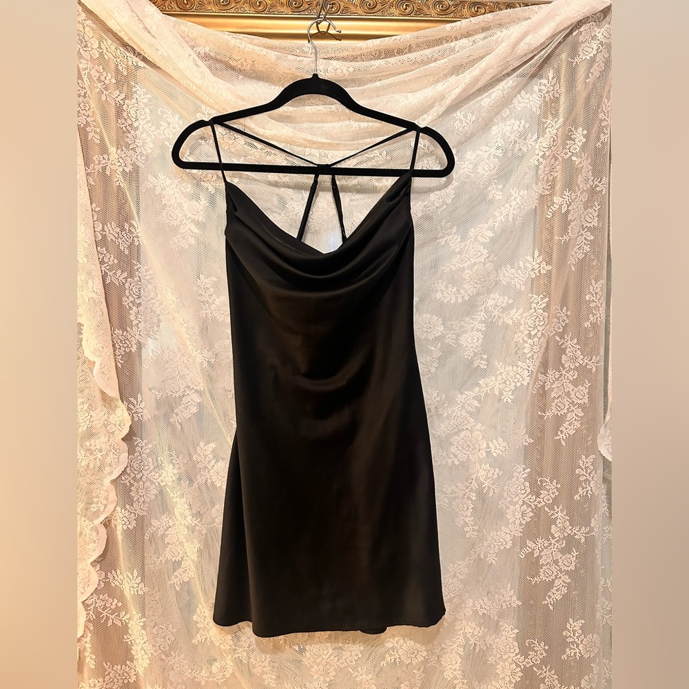 Elegant Black Slip Dress